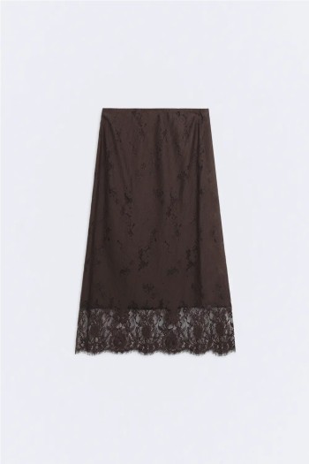 Falda midi lencero mujer ese o ese