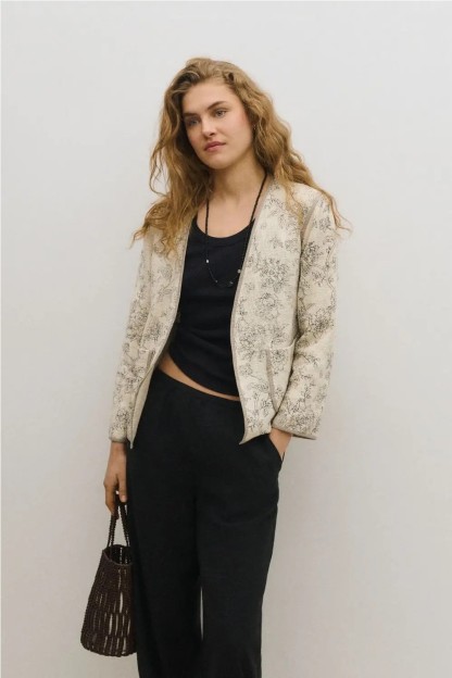 kimono morris beige y negro ese o ese mujer 2