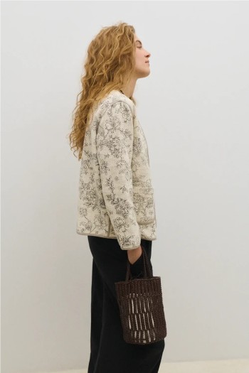 kimono morris beige y negro ese o ese mujer