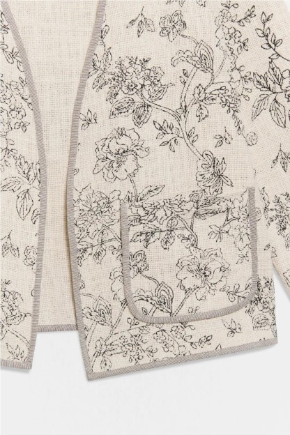 kimono morris beige y negro ese o ese mujer