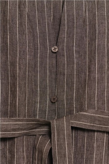 kimono yukata marron y beige ese o ese mujer