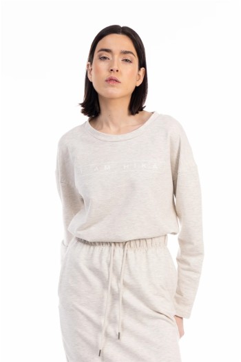 Jersey beige de verano OIZ de HIKA