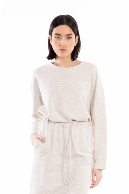 Jersey beige de verano OIZ de HIKA 2