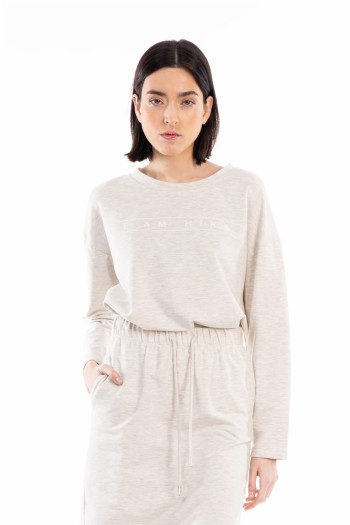 Jersey beige de verano OIZ de HIKA