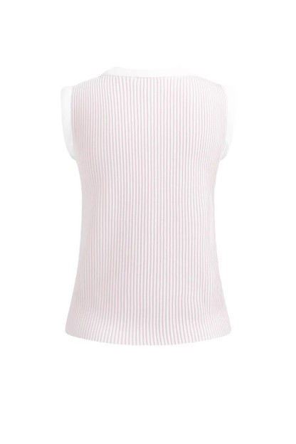 jersey de punto acanalado sin manga lila yaya mujer