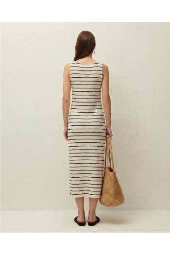 vestido rayas blanco y azul system action mujer