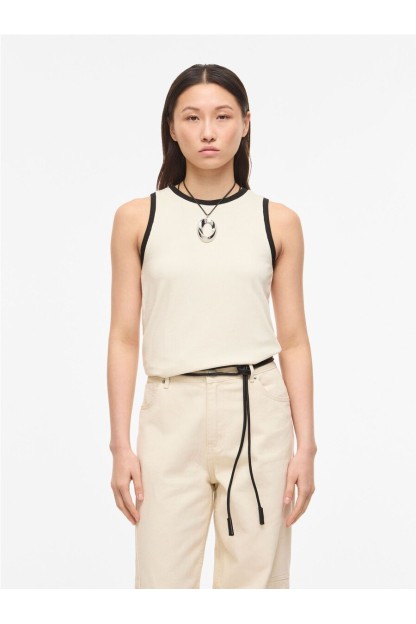 top beige y negro bila rouge edit mujer