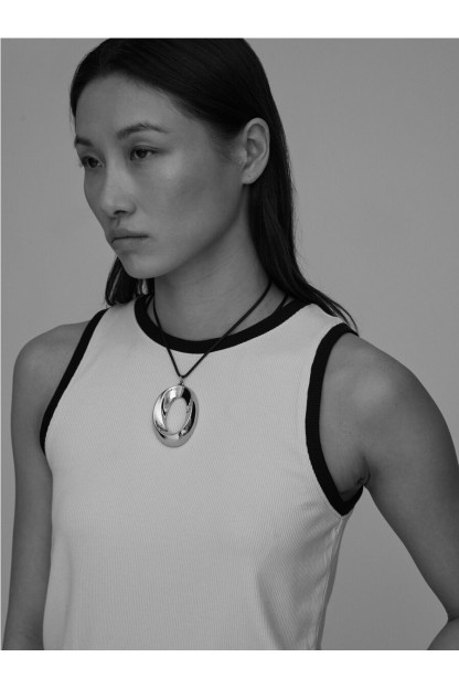 top beige y negro bila rouge edit mujer