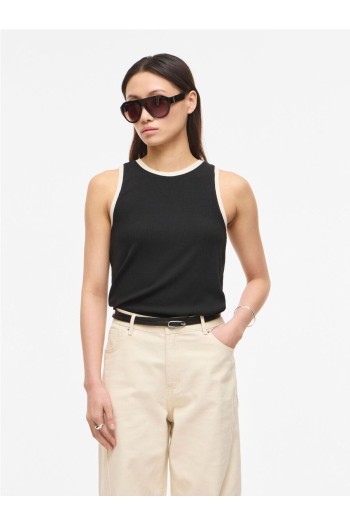 top beige y negro bila rouge edit mujer