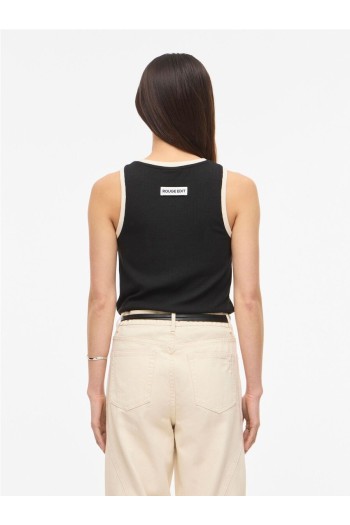 top beige y negro bila rouge edit mujer