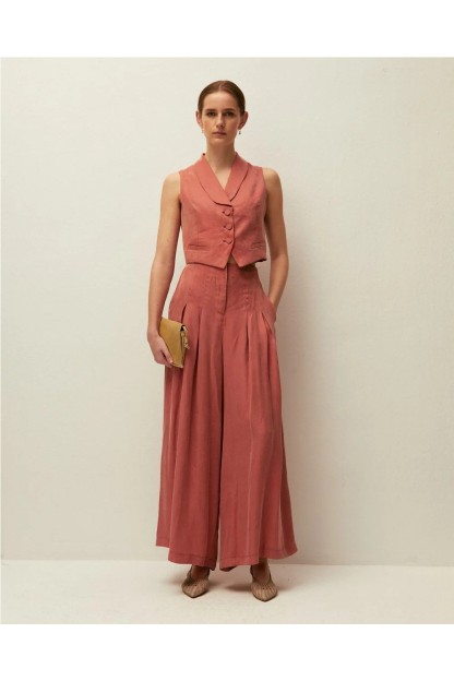 chaleco tencel conjunto systemaction mujer