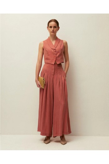 chaleco tencel conjunto systemaction mujer