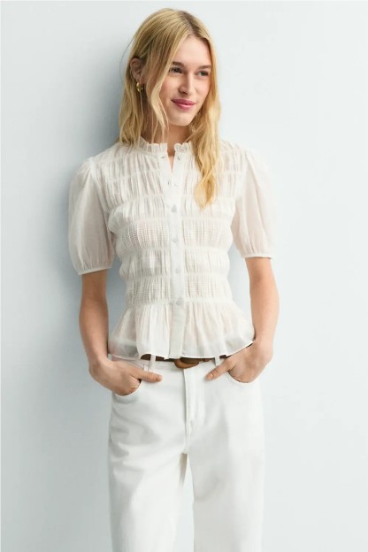 camisa therese ese o ese mujer blanca