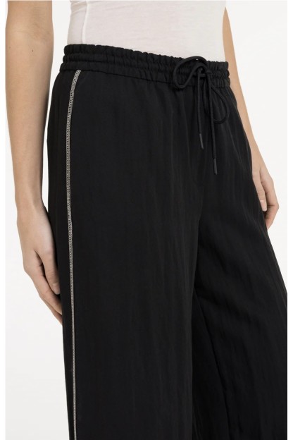 pantalon negro costura lateral yaya mujer