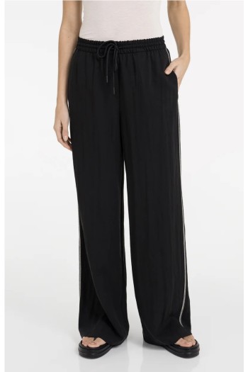 pantalon negro costura lateral yaya mujer