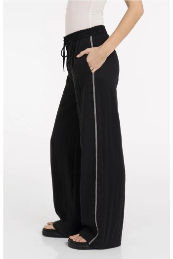 pantalon negro costura lateral yaya mujer