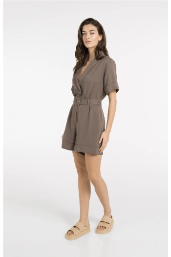 mono corto marron yaya mujer