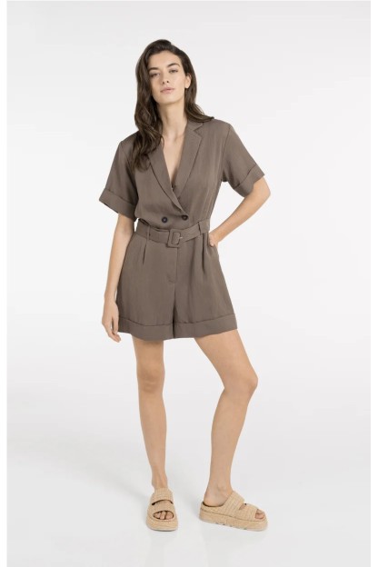 mono corto marron yaya mujer