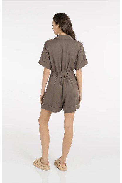 mono corto marron yaya mujer
