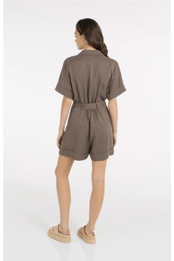 mono corto marron yaya mujer
