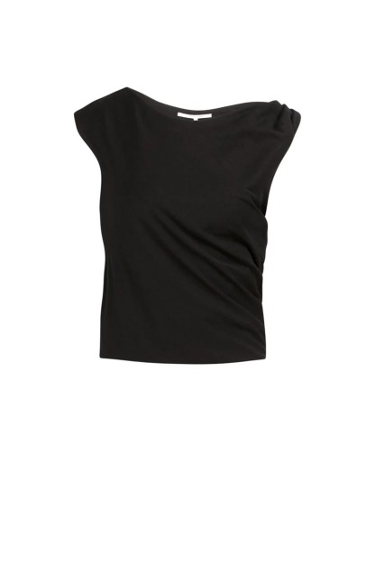 blusa negra yaya sin mangas top