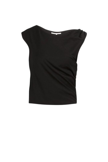 blusa negra yaya sin mangas top