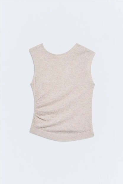 top kairos ese o ese mujer negro y beige