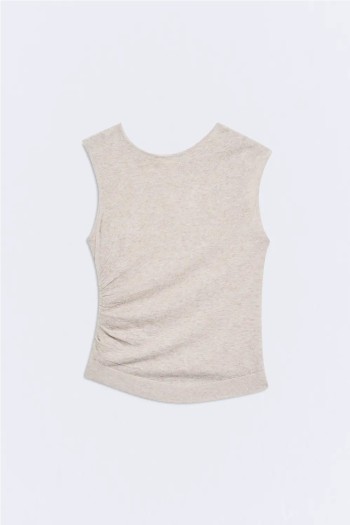 top kairos ese o ese mujer negro y beige