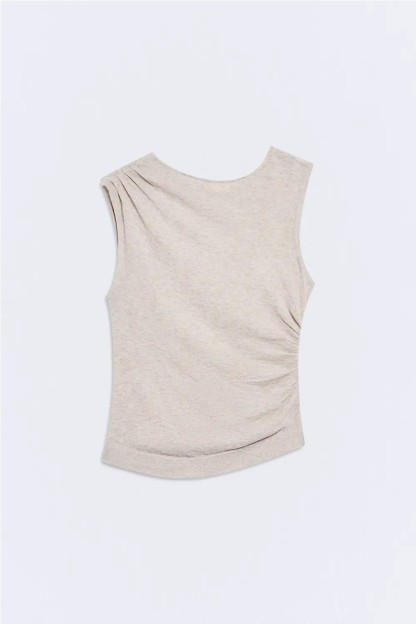 top kairos ese o ese mujer negro y beige