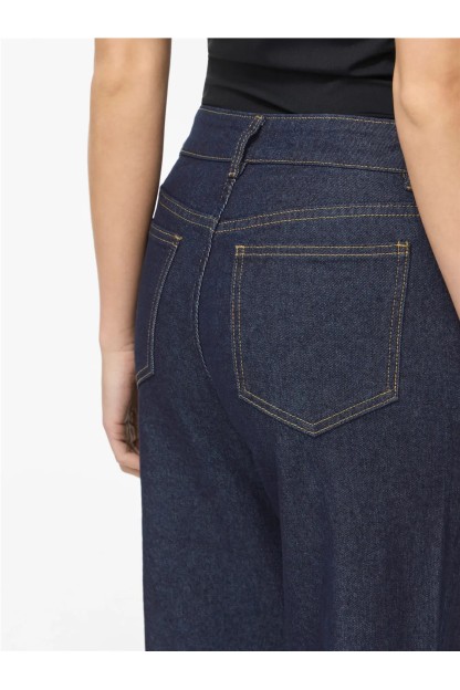pantalon vaquero azul marino bolsillos delante viflorie vila mujer