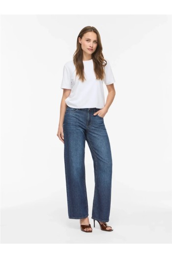 pantalon vaquero azul marino vipalma vila mujer