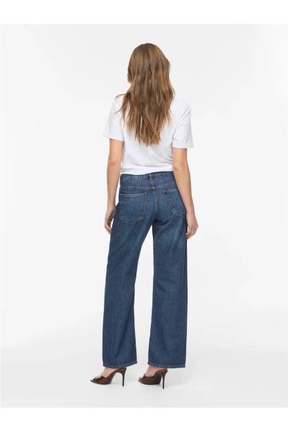 pantalon vaquero azul marino vipalma vila mujer 2