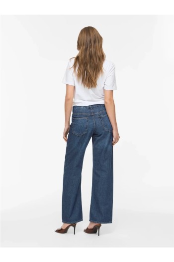 pantalon vaquero azul marino vipalma vila mujer