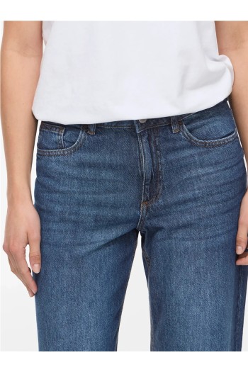 pantalon vaquero azul marino vipalma vila mujer