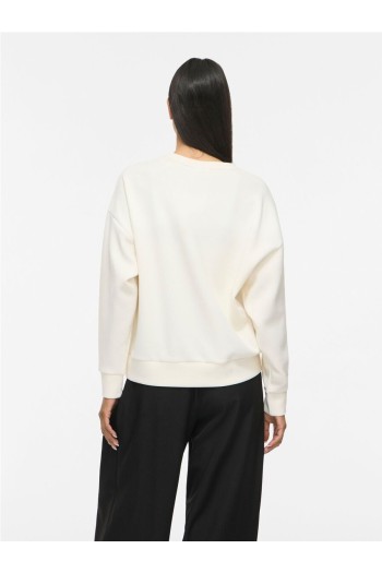 sudadera beige vireflect vila mujer