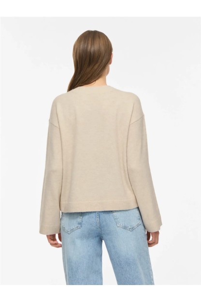 jersey de punto beige viliga vila mujer 2