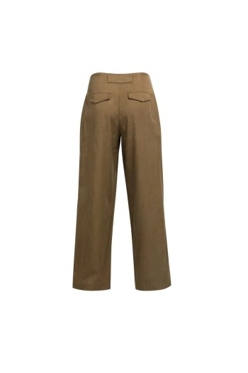 pantalon ancho marron yaya mujer