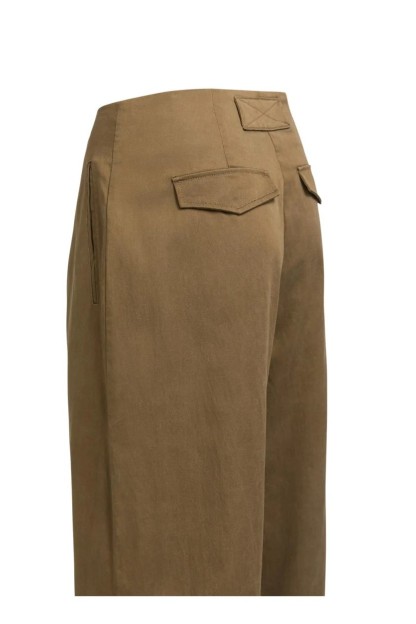 pantalon ancho marron yaya mujer