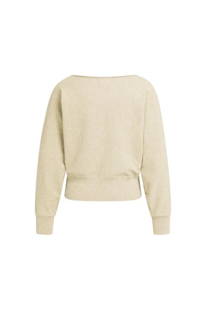 jersey cuello barco beige yaya mujer 2