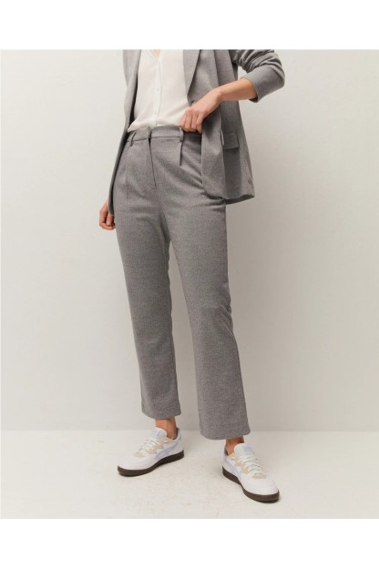 pantalon espiga gris system action mujer