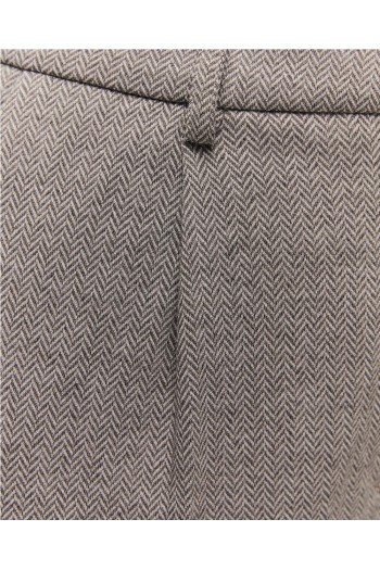 pantalon espiga gris system action mujer