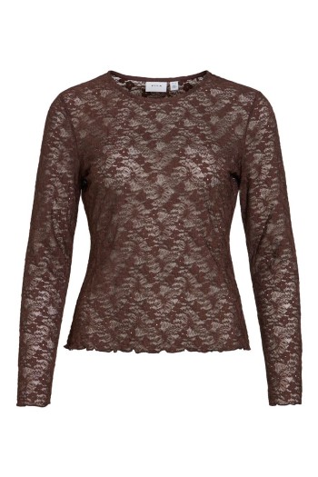 top encaje manga larga vifay vila mujer