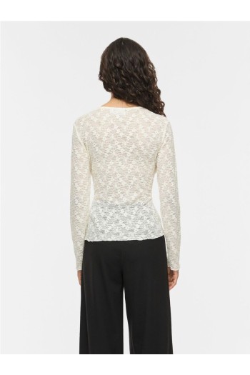 top encaje manga larga vifay vila mujer