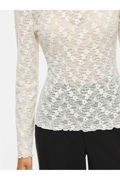 top encaje manga larga vifay vila mujer