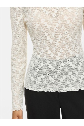 top encaje manga larga vifay vila mujer