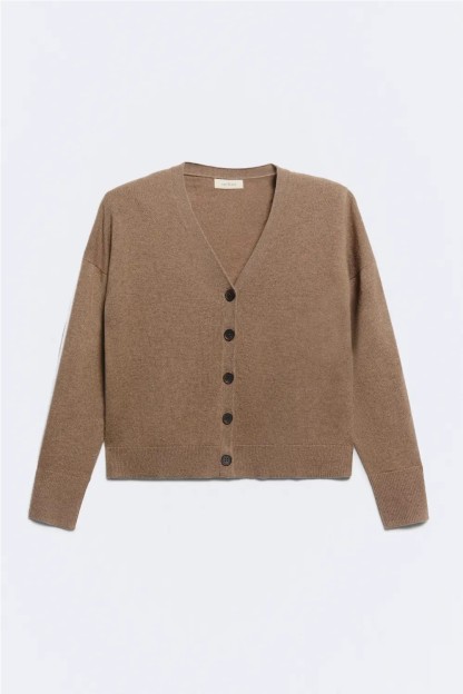 cardigan taupe botones cocoon ese o ese mujer