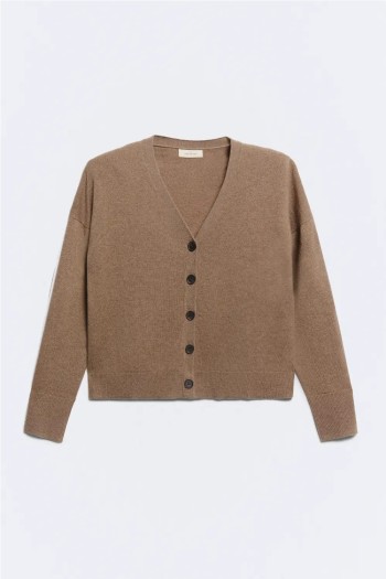 cardigan taupe botones cocoon ese o ese mujer