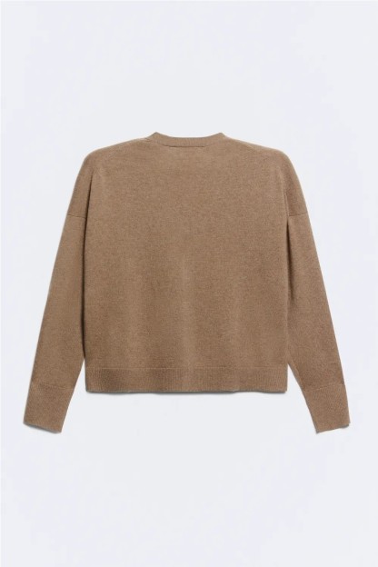 cardigan taupe botones cocoon ese o ese mujer 2
