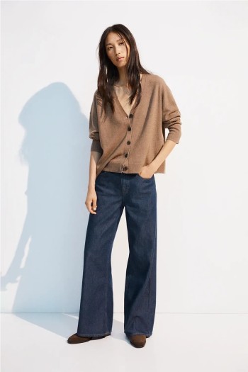 cardigan taupe botones cocoon ese o ese mujer