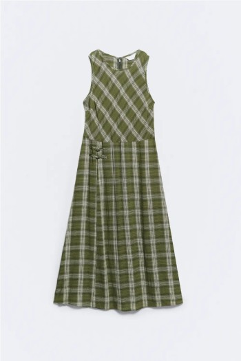 vestido rayas verde ese o ese erin mujer
